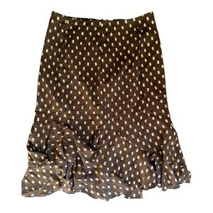 Who What Wear Black Skirt w/polka dots Size 6